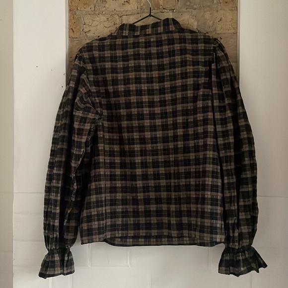 GANNI Seersucker Check Blouse - Picture 11 of 11